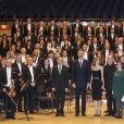 Felipe VI et Letizia d'Espagne assistaient le 20 octobre 2016 au concert précédant la remise des Prix Princesse des Asturies, à Oviedo.