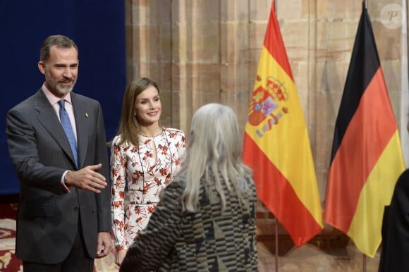 King Felipe and Queen Letizia attend the delivery of the Princess of Asturias awards medals at the Reconquista hotel in Oviedo, Spain, on October 21, 2016. Photo by Archie Andrews/ABACAPRESS.COM21/10/2016 - Oviedo