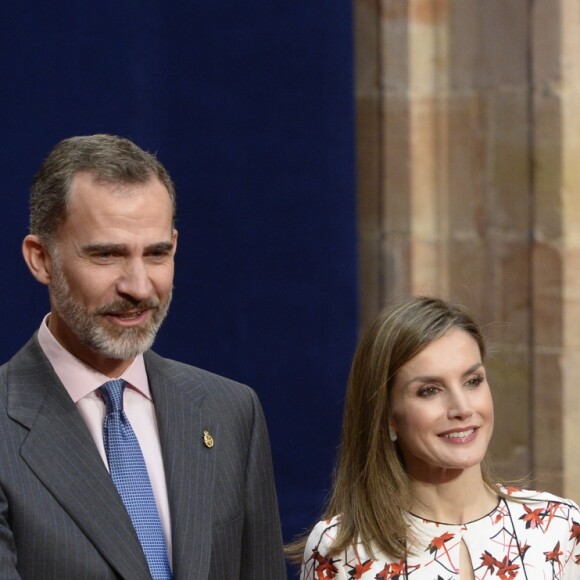 King Felipe and Queen Letizia attend the delivery of the Princess of Asturias awards medals at the Reconquista hotel in Oviedo, Spain, on October 21, 2016. Photo by Archie Andrews/ABACAPRESS.COM21/10/2016 - Oviedo