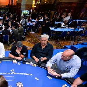 Exclusif - Le chanteur Garou participe au tournoi de poker Monte-carlo One Drop Extravaganza au casino de Monte-Carlo, ce tournoi caritatif donné au profit de la fondation One Drop de Guy Laliberté est réservé seulement aux riches amateurs capable de miser 1 million d'euros à Monaco le 14 octobre 2016.