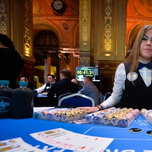 Exclusif - Le chanteur Garou participe au tournoi de poker Monte-carlo One Drop Extravaganza au casino de Monte-Carlo, ce tournoi caritatif donné au profit de la fondation One Drop de Guy Laliberté est réservé seulement aux riches amateurs capable de miser 1 million d'euros à Monaco le 14 octobre 2016.