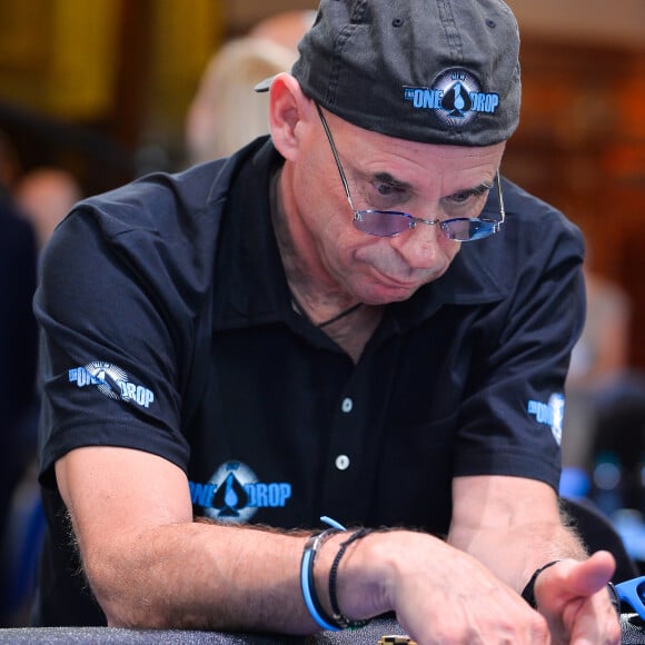 Exclusif - Guy Laliberté -Le chanteur Garou participe au tournoi de poker Monte-carlo One Drop Extravaganza au casino de Monte-Carlo, ce tournoi caritatif donné au profit de la fondation One Drop de Guy Laliberté est réservé seulement aux riches amateurs capable de miser 1 million d'euros à Monaco le 14 octobre 2016.