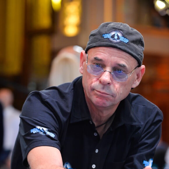 Exclusif - Guy Laliberté - Le chanteur Garou participe au tournoi de poker Monte-carlo One Drop Extravaganza au casino de Monte-Carlo, ce tournoi caritatif donné au profit de la fondation One Drop de Guy Laliberté est réservé seulement aux riches amateurs capable de miser 1 million d'euros à Monaco le 14 octobre 2016.