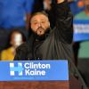 Le rappeur DJ Khaled supporte Hilary Clinton lors d'un meeting démocrate à Miami le 20 octobre 2016.