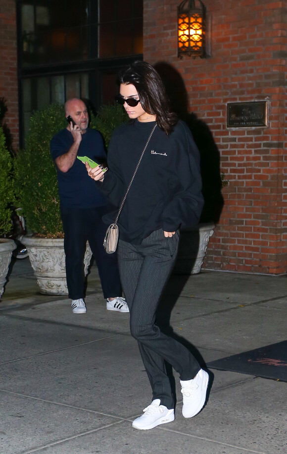 Kendall Jenner se balade dans les rues de New York, le 28 septembre 2016