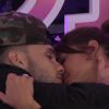 Mélanie et Bastien s'embrassent - "Secret Story 10", le 22 septembre 2016 sur NT1.