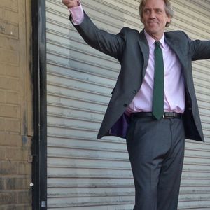 Hugh Laurie honoré sur le Walk Of Fame, à Los Angeles, le 25 octobre 2016.