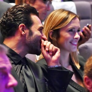 Maxim Nucci (Yodelice) et Isabelle Ithurburu en couple dans le public lors de la cérémonie des Sportel Awards, au Grimaldi Forum à Monaco le 25 octobre 2016. La journaliste de Canal+ faisait partie du Jury du Prix de la Publicité lors de cet événement qui récompense les plus belles vidéos de sport et les plus beaux ouvrages illustrés sur le sport, à Monaco, le 25 octobre 2016. © Bruno Bebert/Bestimage