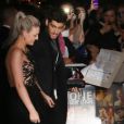 Perrie Edwards, Zayn Malik - People arrivant a l'after party du film "One Direction : This Is Us" a Londres, le 20 aout 2013.