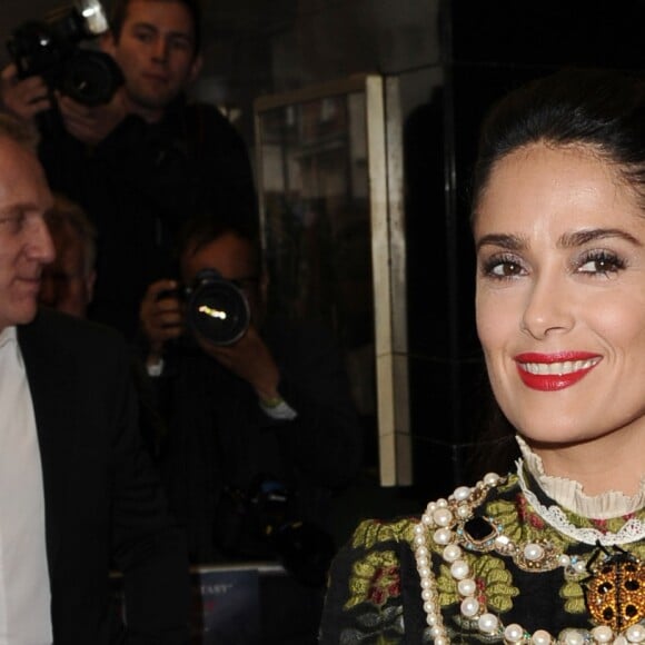 Salma Hayek lors de la première du film "Tale of Tales" à Londres, le 1er juin 2016.