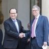 Le président de la république française, François Hollande, reçoit Bill Gates au palais de l'Elysée, Paris, le 27 juin 2016. © Pierre Perusseau/Bestimage