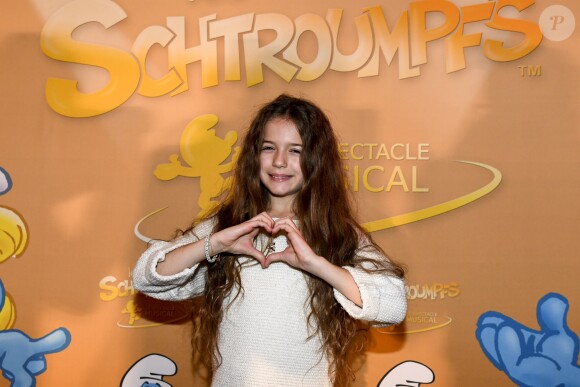 Exclusif - Gloria Palermo De Blasi (groupe Kids United) à la première du spectacle "Les Schtroumpfs" aux Folies Bergère à Paris, le 20 octobre 2016. © Pierre Perusseau/Bestimage