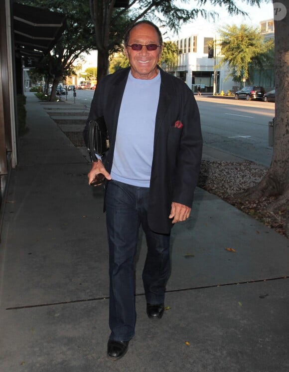 Paul Anka va diner au restaurant Madeo a West Hollywood. Le 3 septembre 2013