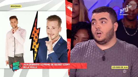 Jaja est très en colère contre Bastien, candidat de "Secret Story 10". Il se lâche dans le "Mad Mag" sur NRJ12, le 28 octobre 2016.