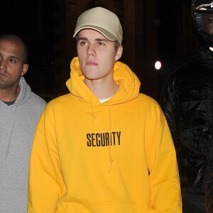 Justin Bieber fait une balade en bateau sur la Tamise après son concert 'Purpose' à Londres, le 12 octobre 2016