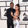 Big Sean et sa petite-amie Ariana Grande à la 57ème soirée annuelle des Grammy Awards au Staples Center à Los Angeles, le 8 février 2015.