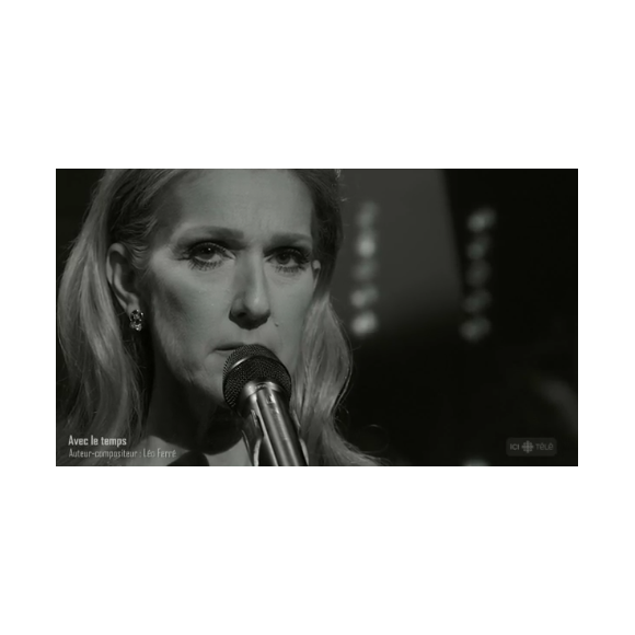 Céline Dion sur la scène du gala de l'ADISQ, à Montréal, le 30 octobre 2016.