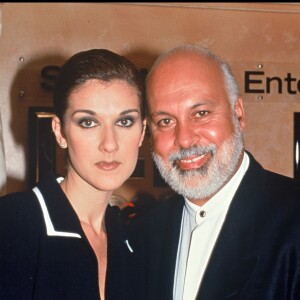Céline Dion et René Angélil à la première de Batman Forever le 20 juillet 1995.
