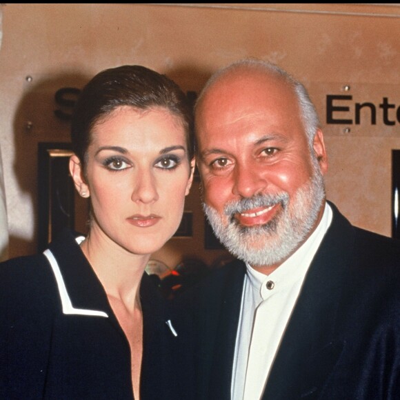 Céline Dion et René Angélil à la première de Batman Forever le 20 juillet 1995.