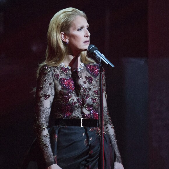 Céline Dion sur scène au 38e Gala Adisq à Montréal, le 30 octobre 2016
