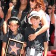 SLASH (SAUL HUDSON) ET SA FEMME PERLA FERRAR ET LEURS ENFANTS LONDON EMILIO ET CASH ANTHONY - SLASH (SAUL HUDSON) RECOIT SON ETOILE SUR LE WALK OF FAME A HOLLYWOOD.  British-American musician and songwriter Slash (Saul Hudson) is honored with a Star on the Hollywood Walk of Fame in Hollywood, California on July 10, 201210/07/2012 - HOLLYWOOD