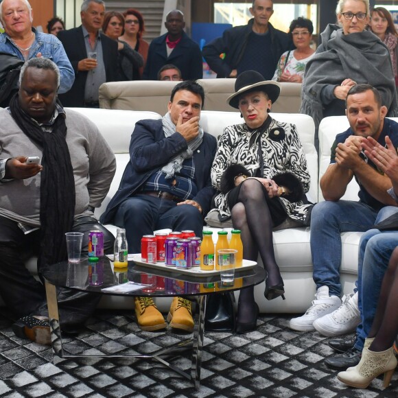 Exclusif - Magloire, Dominique Damien Rehel, Geneviève de Fontenay, Sylvain Potard - Concours de créateurs de mode à la foire expo de Cherbourg-en-Cotentin sur le thème de l'Irlande dans la Grande Halle de La Cité de la Mer à Cherbourg-en-Cotentin, France, le 31 octobre 2016.
