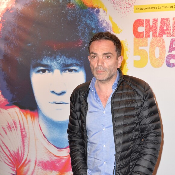 Yann Moix - Photocall du concert "Charlebois, 50 ans en chansons" au théâtre Bobino à Paris le 11 avril 2016. Le chanteur Robert Charlebois célèbre ses cinquante ans de chanson sur scène. © Veeren/Bestimage