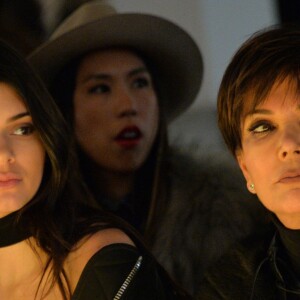 Semi-Exclusif - Kendall Jenner et sa mère Kris Jenner au défilé de mode Off-White collection prêt-à-porter Automne Hiver 2016/2017 lors de la fashion week à Paris, le 8 mars 2016. © CVS/Veeren/Bestimage