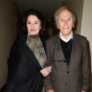 Anouk Aimée et Jean-Louis Trintignant - People à la projection du film "Un homme et une femme" en version restaurée, pour fêter les 50 ans du film ainsi que les 13 ans de Sophie Dulac Distribution au cinéma L'Arlequin, à Paris, le 6 novembre 2016. © Coadic Guirec/Bestimage