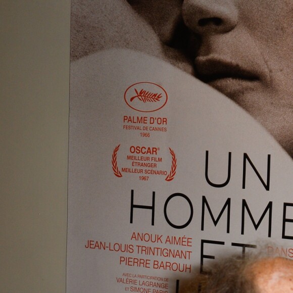 Anouk Aimée et Jean-Louis Trintignant - People à la projection du film "Un homme et une femme" en version restaurée, pour fêter les 50 ans du film ainsi que les 13 ans de Sophie Dulac Distribution au cinéma L'Arlequin, à Paris, le 6 novembre 2016. © Coadic Guirec/Bestimage