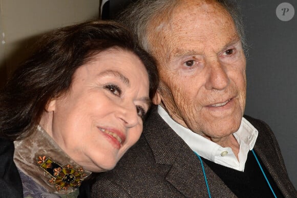 Anouk Aimée et Jean-Louis Trintignant - People à la projection du film "Un homme et une femme" en version restaurée, pour fêter les 50 ans du film ainsi que les 13 ans de Sophie Dulac Distribution au cinéma L'Arlequin, à Paris, le 6 novembre 2016. © Coadic Guirec/Bestimage