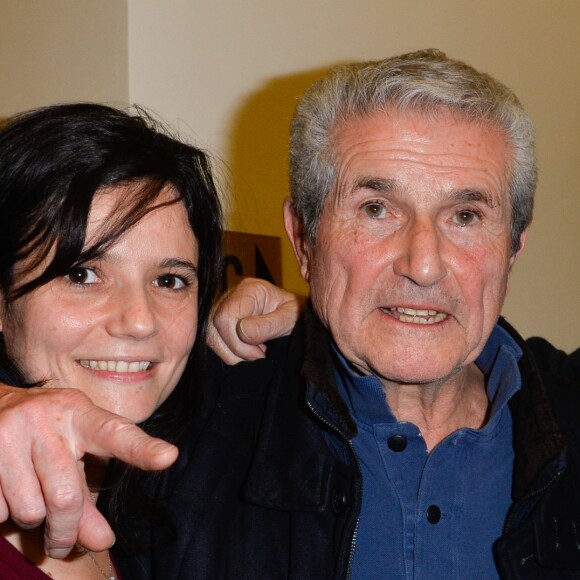 Salomé Lelouch et Claude Lelouch - People à la projection du film "Un homme et une femme" en version restaurée, pour fêter les 50 ans du film ainsi que les 13 ans de Sophie Dulac Distribution au cinéma L'Arlequin, à Paris, le 6 novembre 2016. © Coadic Guirec/Bestimage