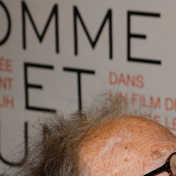 Jean-Louis Trintignant et sa femme Nadine Trintignant - People à la projection du film "Un homme et une femme" en version restaurée, pour fêter les 50 ans du film ainsi que les 13 ans de Sophie Dulac Distribution au cinéma L'Arlequin, à Paris, le 6 novembre 2016. © Coadic Guirec/Bestimage