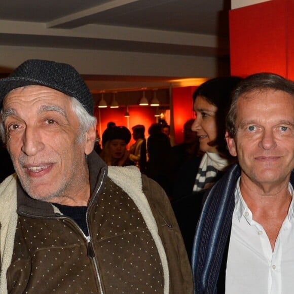 Antoine Duléry, Gérard Darmon, Frédéric Saldmannn et Christophe Lambert - People à la projection du film "Un homme et une femme" en version restaurée, pour fêter les 50 ans du film ainsi que les 13 ans de Sophie Dulac Distribution au cinéma L'Arlequin, à Paris, le 6 novembre 2016. © Coadic Guirec/Bestimage