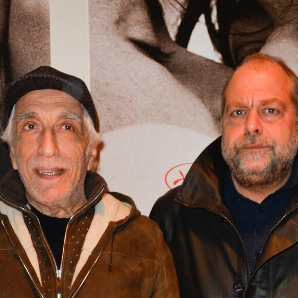 Gérard Darmon et Éric Dupond-Moretti - People à la projection du film "Un homme et une femme" en version restaurée, pour fêter les 50 ans du film ainsi que les 13 ans de Sophie Dulac Distribution au cinéma L'Arlequin, à Paris, le 6 novembre 2016. © Coadic Guirec/Bestimage