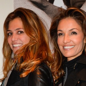 Priscilla de Laforcade et Nadia Farès - People à la projection du film "Un homme et une femme" en version restaurée, pour fêter les 50 ans du film ainsi que les 13 ans de Sophie Dulac Distribution au cinéma L'Arlequin, à Paris, le 6 novembre 2016. © Coadic Guirec/Bestimage