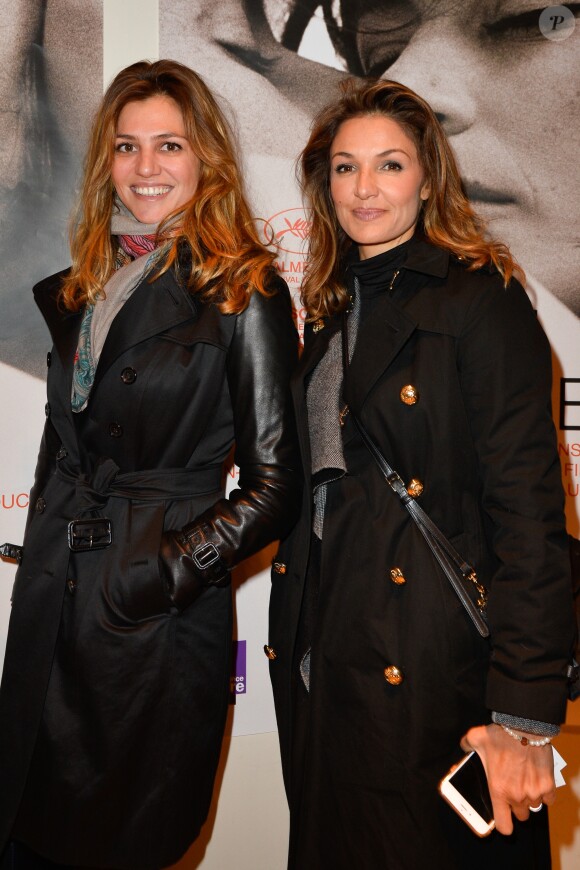 Priscilla de Laforcade et Nadia Farès - People à la projection du film "Un homme et une femme" en version restaurée, pour fêter les 50 ans du film ainsi que les 13 ans de Sophie Dulac Distribution au cinéma L'Arlequin, à Paris, le 6 novembre 2016. © Coadic Guirec/Bestimage