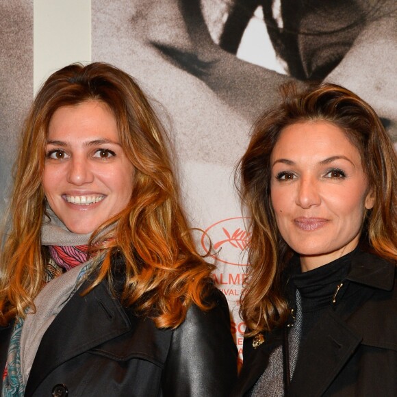 Priscilla de Laforcade et Nadia Farès - People à la projection du film "Un homme et une femme" en version restaurée, pour fêter les 50 ans du film ainsi que les 13 ans de Sophie Dulac Distribution au cinéma L'Arlequin, à Paris, le 6 novembre 2016. © Coadic Guirec/Bestimage