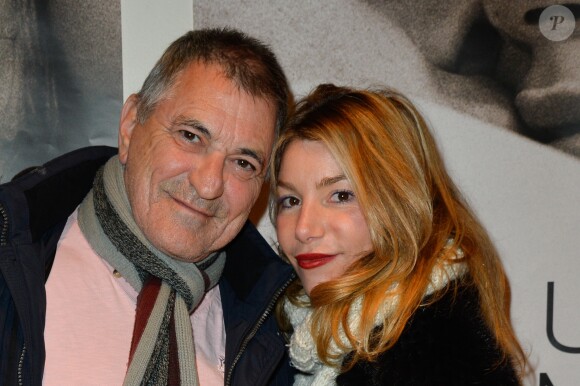 Jean-Marie Bigard et et sa femme Lola Marois (Lola Bigard) - People à la projection du film "Un homme et une femme" en version restaurée, pour fêter les 50 ans du film ainsi que les 13 ans de Sophie Dulac Distribution au cinéma L'Arlequin, à Paris, le 6 novembre 2016. © Coadic Guirec/Bestimage