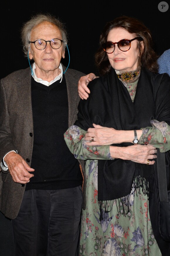 Anouk Aimée et Jean-Louis Trintignant - People à la projection du film "Un homme et une femme" en version restaurée, pour fêter les 50 ans du film ainsi que les 13 ans de Sophie Dulac Distribution au cinéma L'Arlequin, à Paris, le 6 novembre 2016. © Coadic Guirec/Bestimage
