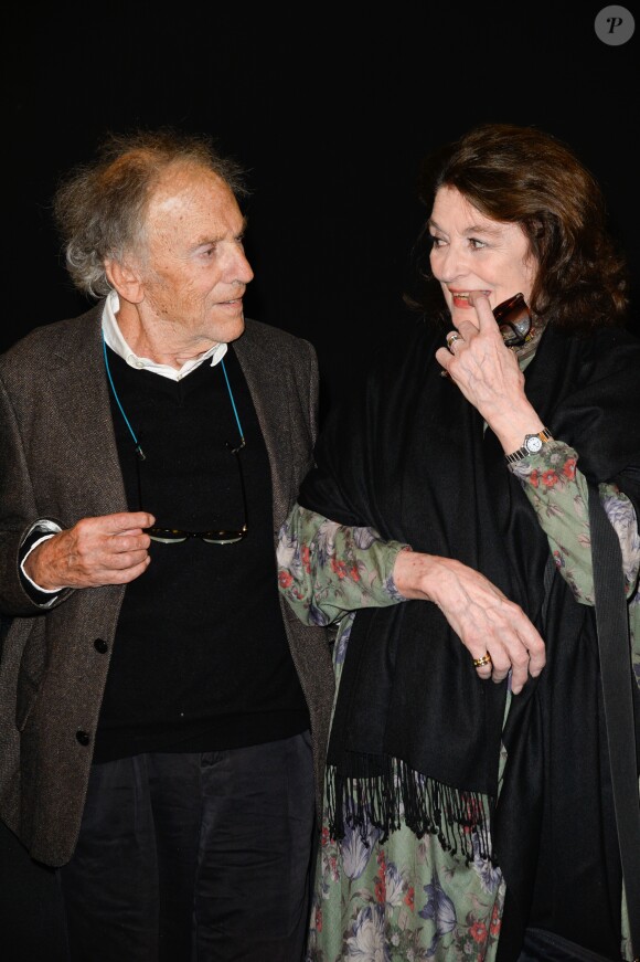 Anouk Aimée et Jean-Louis Trintignant - People à la projection du film "Un homme et une femme" en version restaurée, pour fêter les 50 ans du film ainsi que les 13 ans de Sophie Dulac Distribution au cinéma L'Arlequin, à Paris, le 6 novembre 2016. © Coadic Guirec/Bestimage