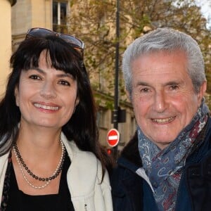 Claude Lelouch et sa compagne Valérie Perrin - People à la projection du film "Un homme et une femme" en version restaurée, pour fêter les 50 ans du film ainsi que les 13 ans de Sophie Dulac Distribution au cinéma L'Arlequin, à Paris, le 6 novembre 2016. © Coadic Guirec/Bestimage