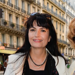 Valerie Perrin et Nadine Trintignant - People à la projection du film "Un homme et une femme" en version restaurée, pour fêter les 50 ans du film ainsi que les 13 ans de Sophie Dulac Distribution au cinéma L'Arlequin, à Paris, le 6 novembre 2016. © Coadic Guirec/Bestimage