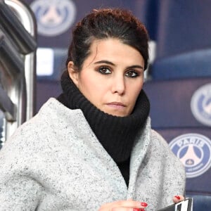 Karine Ferri lors du match PSG-Rennes au Parc des Princes à Paris le 6 novembre 2016 (victoire 4-0 du PSG).