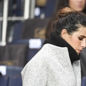 Karine Ferri lors du match PSG-Rennes au Parc des Princes à Paris le 6 novembre 2016 (victoire 4-0 du PSG).