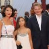 Fleur Pellerin avec sa fille Bérénice et son mari Laurent Olléon lors de la projection du film 'War dogs" lors de la cérémonie de clôture du 42ème Festival du cinéma Américain de Deauville, à Deauville, France, le 10 septembre 2016. © Denis Guignebourg/Bestimage