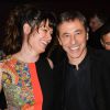 Louis-Michel Colla accompagné de sa femme Angélique pour fêter son 60ème anniversaire au théâtre de la Gaîté-Montparnasse, à Paris, le 8 novembre 2016.