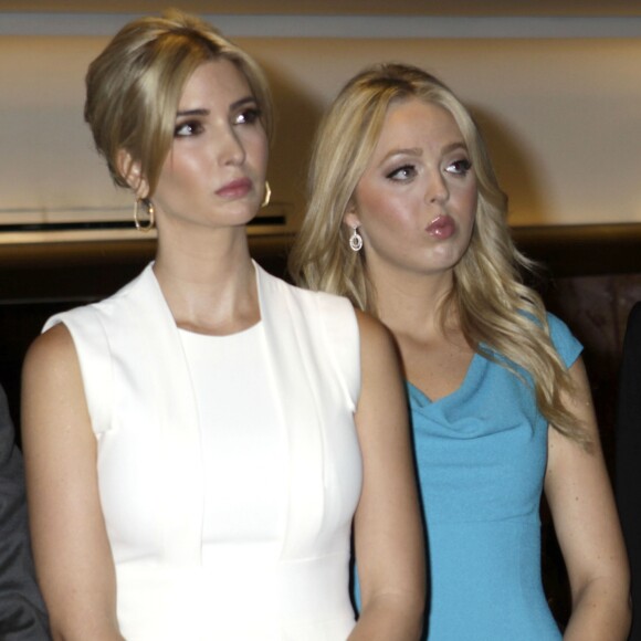 Tiffany Trump, Ivanka Trump - Donald Trump se déclare candidat à l'investiture républicaine pour la présidentielle de 2016 lors d'une conférence à New York, le 16 juin 2015.