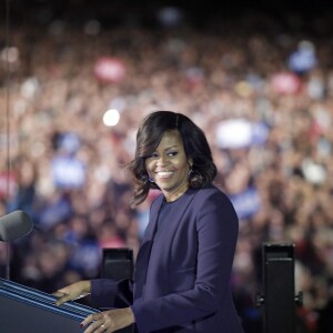 Michelle Obama lors du meeting de la candidate démocrate aux élections présidentielles américaines, Hillary Clinton, à Philadelphie, le 7 novembre 2016.