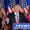 Ivanka Trump, Melania Trump - Donald Trump s'adresse à ses supporters et aux médias pendant un meeting à Briarcliff Manor, le 7, 2016.